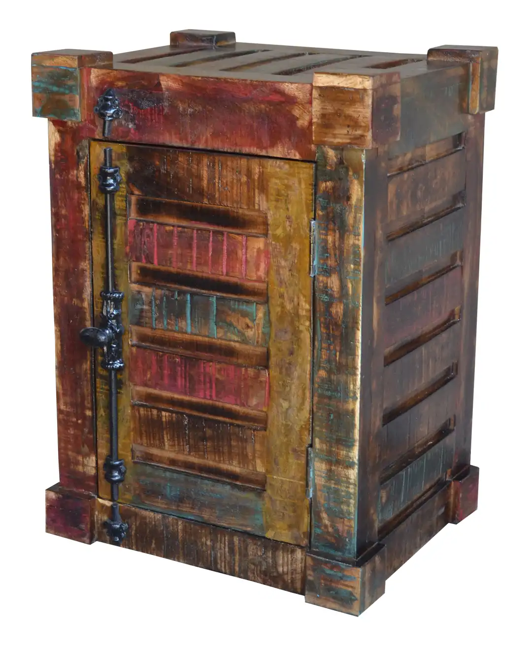 Reclaimed Mango Wood Container Bedside - popular handicrafts